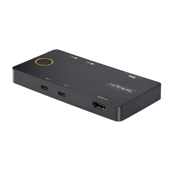 StarTech.com 2-Port USB-C KVM Switch, Single-4K 60Hz HDMI Monitor,