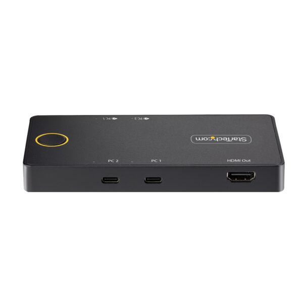 StarTech.com 2-Port USB-C KVM Switch, Single-4K 60Hz HDMI Monitor,