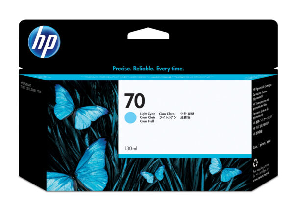 HP 70 130-ml Light Cyan Ink Cartridge HP 70 130-ml Light Cyan Ink Cartridge