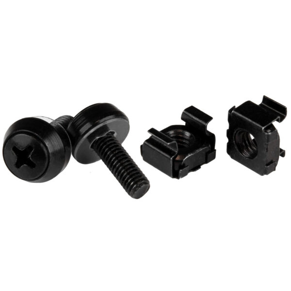 StarTech.com 50 Pack 10-32 Server Rack Cage Nuts and Screws w/Washers StarTech.com 50 Pack 10-32 Server Rack Cage Nuts and Screws w/Washers