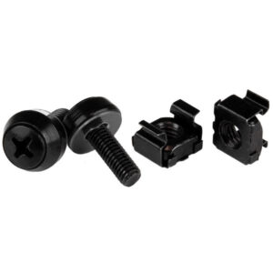 StarTech.com M5 x 12mm - Screws and Cage Nuts - 100 Pack, Black StarTech.com M5 x 12mm - Screws and Cage Nuts - 100 Pack, Black
