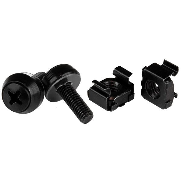 StarTech.com M5 x 12mm - Screws and Cage Nuts - 100 Pack, Black StarTech.com M5 x 12mm - Screws and Cage Nuts - 100 Pack, Black
