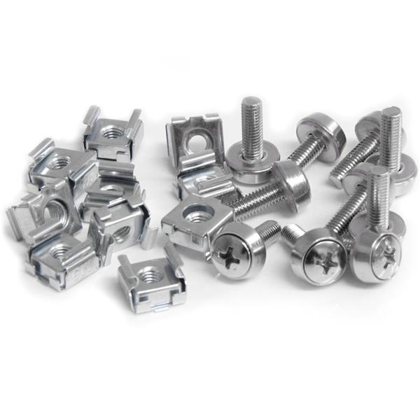 StarTech.com 50 Pkg M5 Mounting Screws and Cage Nuts for Server Rack StarTech.com 50 Pkg M5 Mounting Screws and Cage Nuts for Server Rack