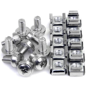StarTech.com 50 Pkg M6 Mounting Screws and Cage Nuts for Server Rack StarTech.com 50 Pkg M6 Mounting Screws and Cage Nuts for Server Rack