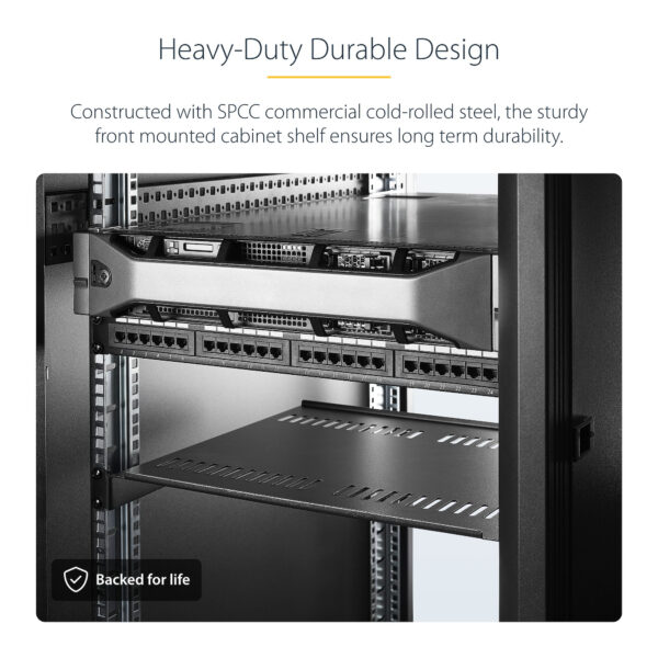 StarTech.com CABSHELF116V2PK rack accessory Rack shelf StarTech.com CABSHELF116V2PK rack accessory Rack shelf
