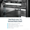 StarTech.com 1U Server Rack Shelf - Universal Vented Rack Mount StarTech.com 1U Server Rack Shelf - Universal Vented Rack Mount