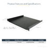 StarTech.com 1U Server Rack Shelf - Universal Rack Mount Cantilever StarTech.com 1U Server Rack Shelf - Universal Rack Mount Cantilever