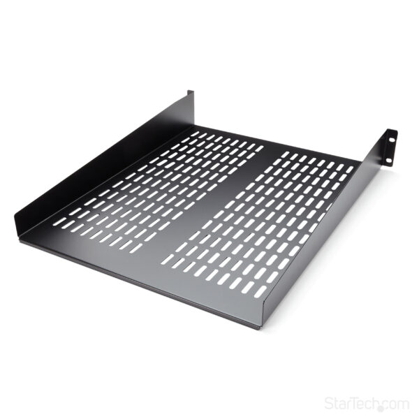 StarTech.com 2U Server Rack Shelf - Universal Vented Rack Mount
