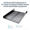 StarTech.com 2U Server Rack Shelf - Universal Vented Rack Mount