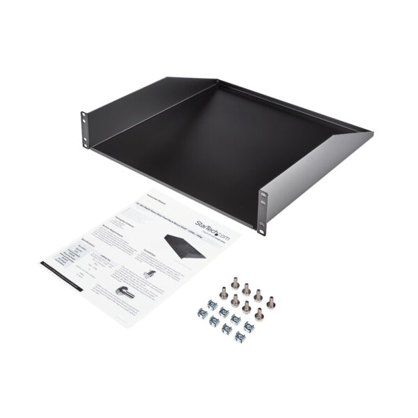 StarTech.com 2U Server Rack Shelf - Universal Rack Mount Cantilever