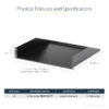 StarTech.com 2U Server Rack Shelf - Universal Rack Mount Cantilever