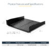 StarTech.com 2U Server Rack Shelf - Universal Vented Rack Mount StarTech.com 2U Server Rack Shelf - Universal Vented Rack Mount