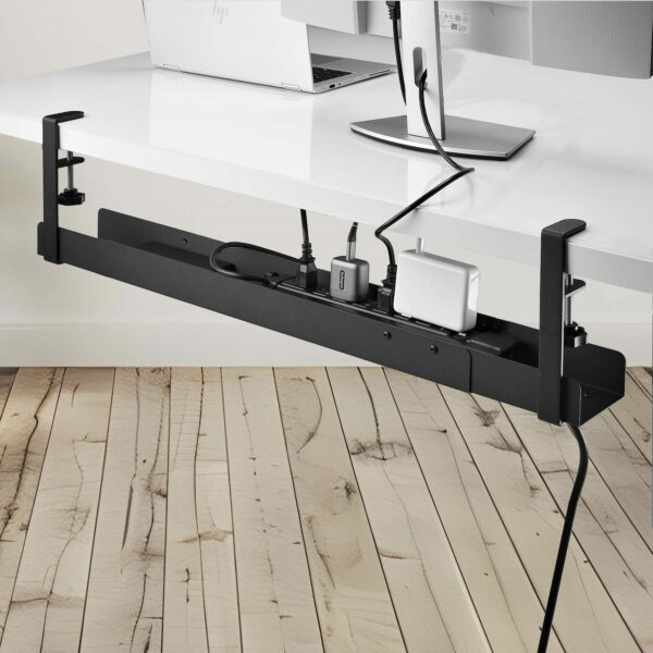 StarTech.com Under Desk Cable Management Tray, Length Adjustable StarTech.com Under Desk Cable Management Tray, Length Adjustable