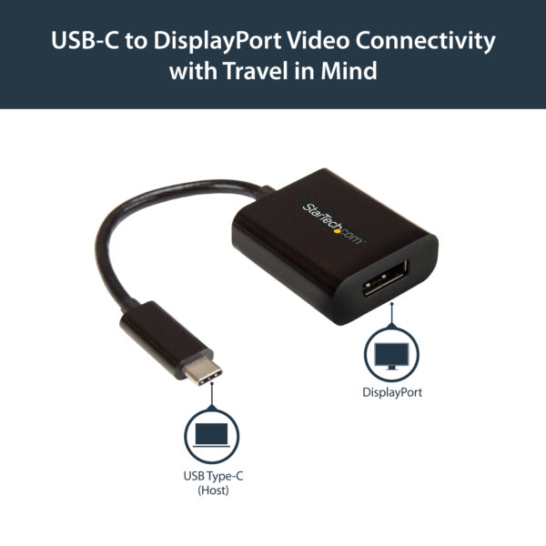 StarTech.com USB C to DisplayPort Adapter - 4K 60Hz/8K 30Hz - USB StarTech.com USB C to DisplayPort Adapter - 4K 60Hz/8K 30Hz - USB