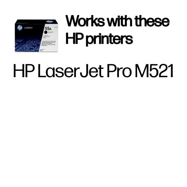 HP 55A Black Original LaserJet Toner Cartridge HP 55A Black Original LaserJet Toner Cartridge