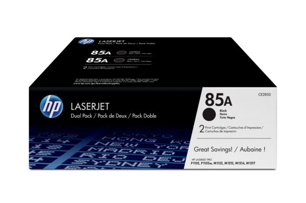 HP 85A 2-pack Black Original LaserJet Toner Cartridges HP 85A 2-pack Black Original LaserJet Toner Cartridges