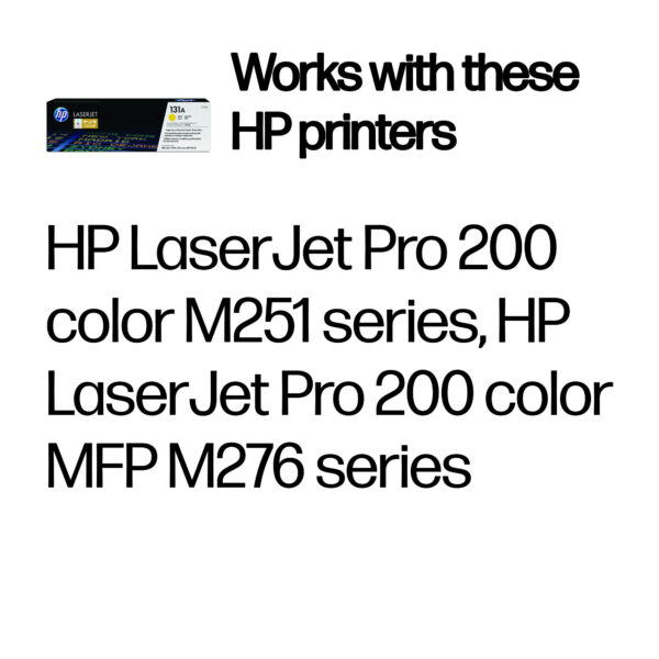 HP 131A Yellow Original LaserJet Toner Cartridge HP 131A Yellow Original LaserJet Toner Cartridge