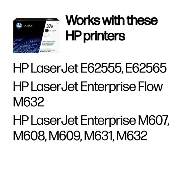 HP 37A Black Original LaserJet Toner Cartridge HP 37A Black Original LaserJet Toner Cartridge