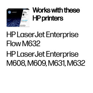 HP 37X High Yield Black Original LaserJet Toner Cartridge HP 37X High Yield Black Original LaserJet Toner Cartridge