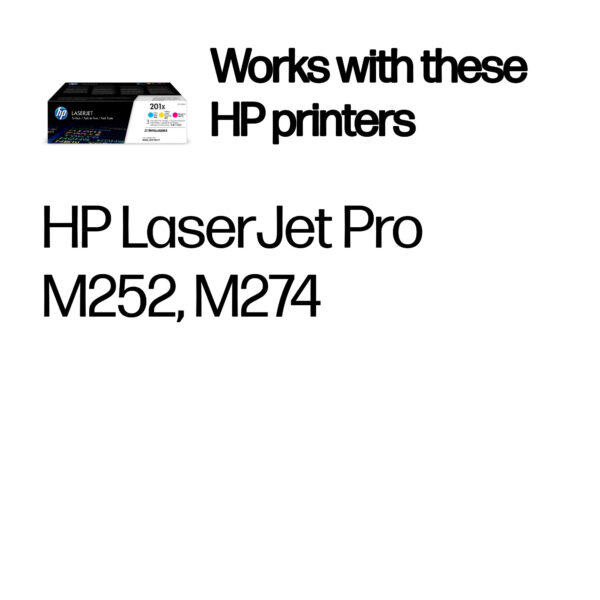 HP 201X 3-pack High Yield Cyan/Magenta/Yellow Original LaserJet Toner