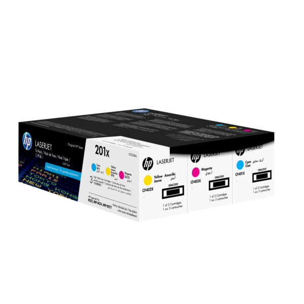 HP 201X 3-pack High Yield Cyan/Magenta/Yellow Original LaserJet Toner
