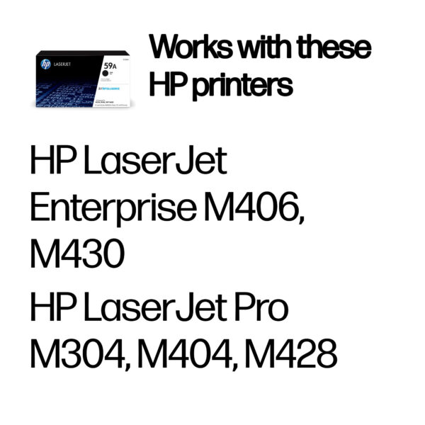 HP 59A Black Original LaserJet Toner Cartridge HP 59A Black Original LaserJet Toner Cartridge