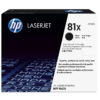 HP 81X High Yield Black Original LaserJet Toner Cartridge HP 81X High Yield Black Original LaserJet Toner Cartridge