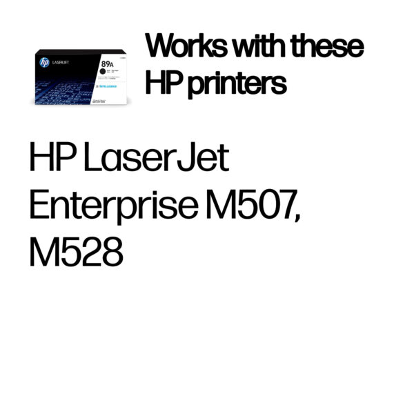 HP 89A Black Original LaserJet Toner Cartridge HP 89A Black Original LaserJet Toner Cartridge