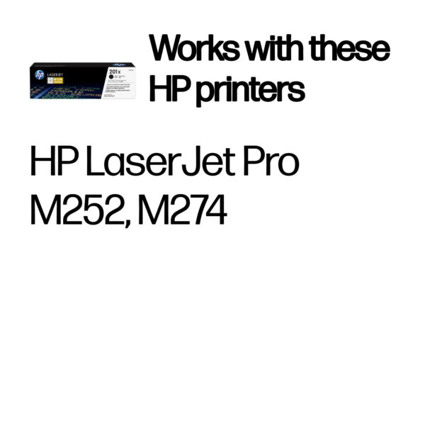 HP 201X High Yield Black Original LaserJet Toner Cartridge HP 201X High Yield Black Original LaserJet Toner Cartridge