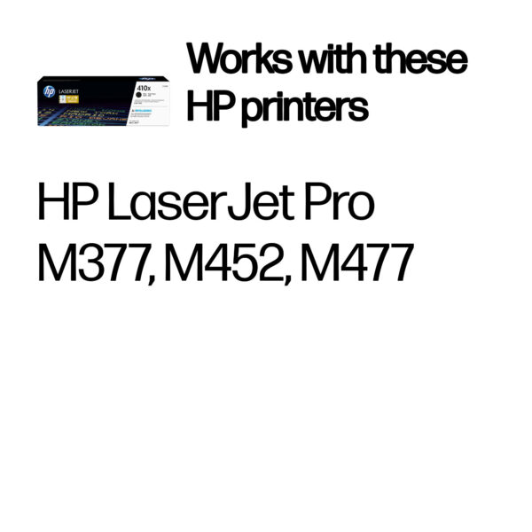 HP 410X High Yield Black Original LaserJet Toner Cartridge HP 410X High Yield Black Original LaserJet Toner Cartridge