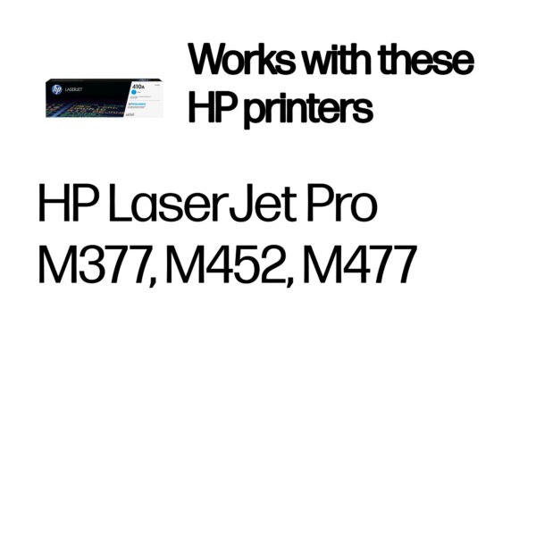 HP 410A Cyan Original LaserJet Toner Cartridge HP 410A Cyan Original LaserJet Toner Cartridge