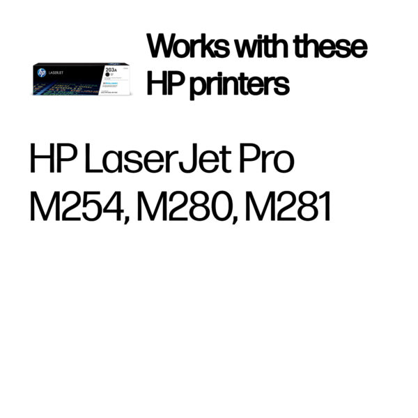 HP 203A Black Original LaserJet Toner Cartridge HP 203A Black Original LaserJet Toner Cartridge