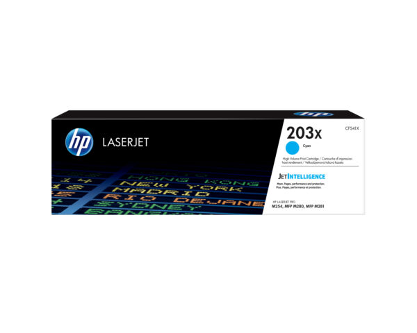 HP 203X High Yield Cyan Original LaserJet Toner Cartridge HP 203X High Yield Cyan Original LaserJet Toner Cartridge