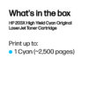 HP 203X High Yield Cyan Original LaserJet Toner Cartridge HP 203X High Yield Cyan Original LaserJet Toner Cartridge