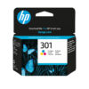 HP 301 Tri-color Original Ink Cartridge HP 301 Black Original Ink Cartridge