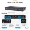 StarTech.com Secure 4-Port KVM Switch, DVI, NIAP 4.0 Desktop KVM for StarTech.com Secure 4-Port KVM Switch, DVI, NIAP 4.0 Desktop KVM for