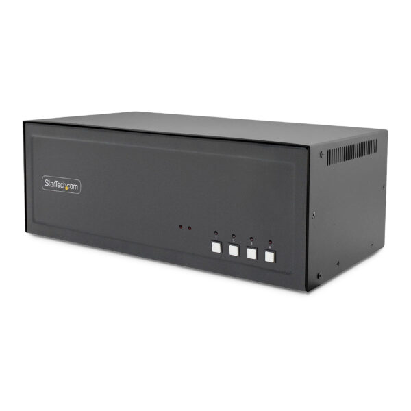StarTech.com Secure 4-Port Quad-Monitor KVM Switch, DVI, NIAP 4.0