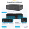 StarTech.com Secure 2-Port KVM Switch, DisplayPort, 4K 30Hz, NIAP 4.0 StarTech.com Secure 2-Port KVM Switch, DisplayPort, 4K 30Hz, NIAP 4.0