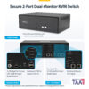 StarTech.com Secure 2-Port Dual-Monitor KVM Switch, DisplayPort, 4K StarTech.com Secure 2-Port Dual-Monitor KVM Switch, DisplayPort, 4K