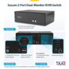 StarTech.com Secure 2-Port Dual-Monitor KVM Switch, DisplayPort, 4K StarTech.com Secure 2-Port Dual-Monitor KVM Switch, DisplayPort, 4K