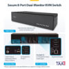 StarTech.com Secure 8-Port Dual-Monitor KVM Switch, DisplayPort, 4K StarTech.com Secure 8-Port Dual-Monitor KVM Switch, DisplayPort, 4K