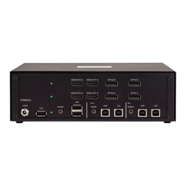 StarTech.com Secure 2-Port Quad-Monitor KVM Switch, 2x DisplayPort In