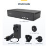 StarTech.com Secure 4-Port Quad-Monitor KVM Switch, 2x DP In to 4x StarTech.com Secure 4-Port Quad-Monitor KVM Switch, 2x DP In to 4x