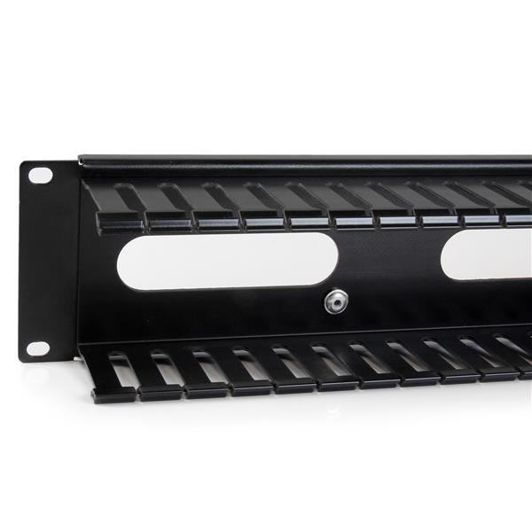 StarTech.com Horizontal 2U Server Rack Cable Management Finger Duct StarTech.com Horizontal 2U Server Rack Cable Management Finger Duct