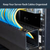 StarTech.com Horizontal 2U Server Rack Cable Management Finger Duct StarTech.com Horizontal 2U Server Rack Cable Management Finger Duct