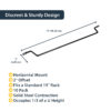 StarTech.com Horizontal Cable Lacing Bars with 2 in. Offset for Racks StarTech.com Horizontal Cable Lacing Bars with 2 in. Offset for Racks