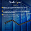 StarTech.com Horizontal Cable Lacing Bars with 2 in. Offset for Racks StarTech.com Horizontal Cable Lacing Bars with 2 in. Offset for Racks