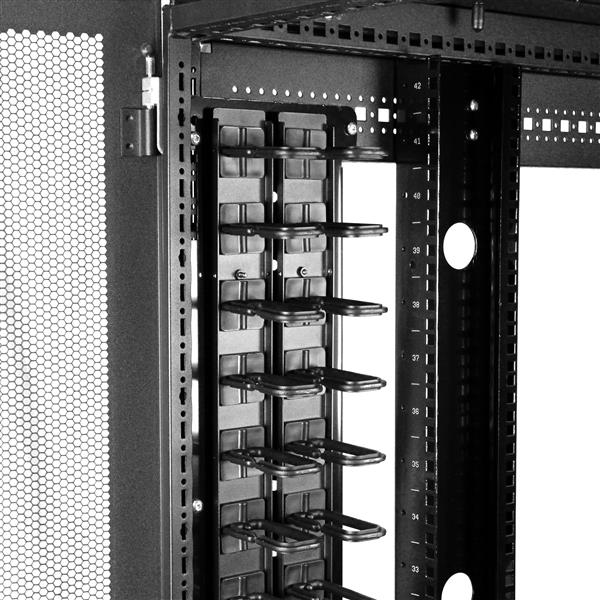 StarTech.com Vertical Cable Organizer with D-Ring Hooks - 0U - 6 ft. StarTech.com Vertical Cable Organizer with D-Ring Hooks - 0U - 6 ft.