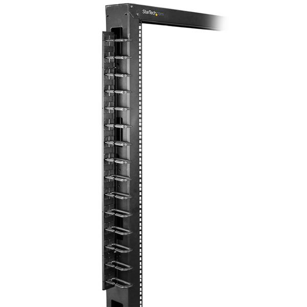 StarTech.com Vertical Cable Organizer with D-Ring Hooks - 0U - 6 ft. StarTech.com Vertical Cable Organizer with D-Ring Hooks - 0U - 6 ft.