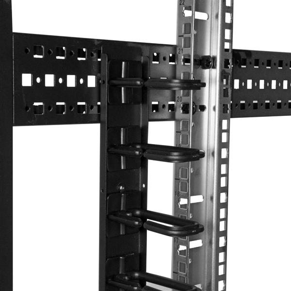StarTech.com Vertical Cable Organizer with D-Ring Hooks - 0U - 6 ft. StarTech.com Vertical Cable Organizer with D-Ring Hooks - 0U - 6 ft.
